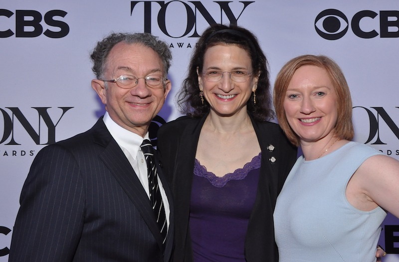Tony nominee and Wing Advisory Board Member Natasha Katz poses with William Ivey Long and Heather Hitchens. Credit: Shevett Studios