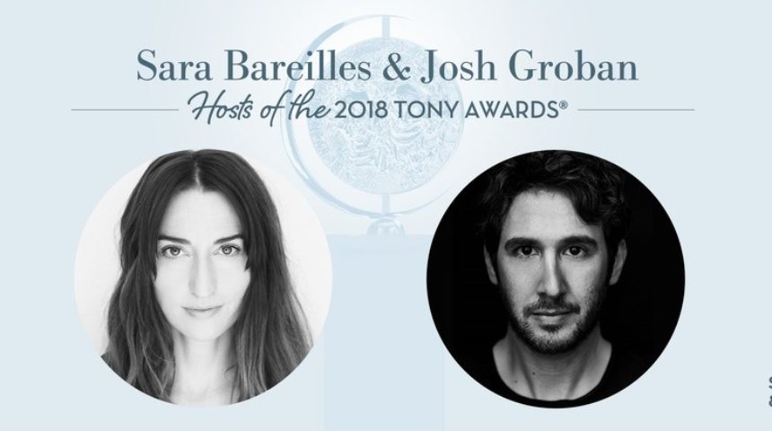 Bareilles and Groban to Host the 72nd Annual Tony Awards