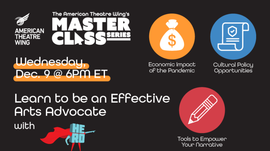 RSVP: Master Class – Learn to be an Effective Arts Advocate