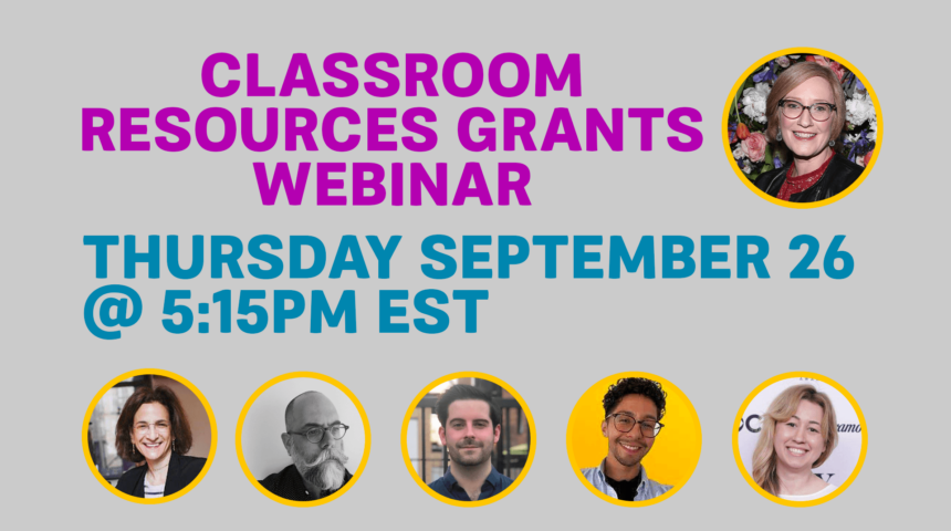 Classroom Resources Grants Webinar